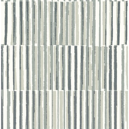Minneapolis Sabah Slate Stripe 33 Ft L X 205 In W Wallpaper